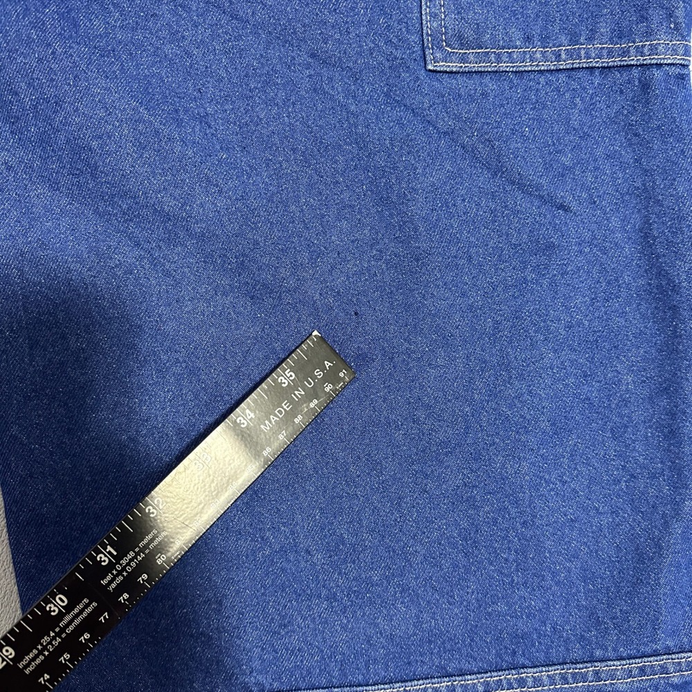 Southpole Baggy Carpenter Jeans Denim Embroidered Logo Blue Mens Size W38 L32 - Picture 7 of 16
